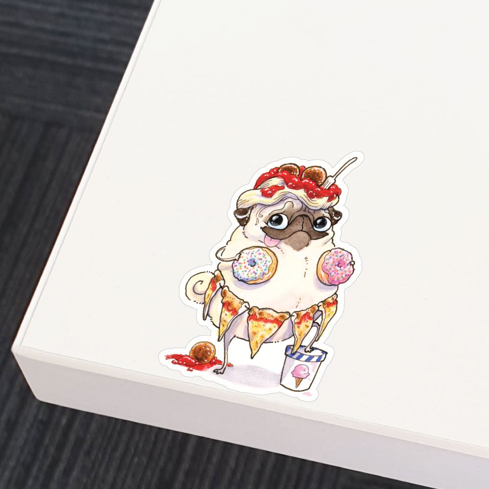 See Something You Like Pug Sticker Decal