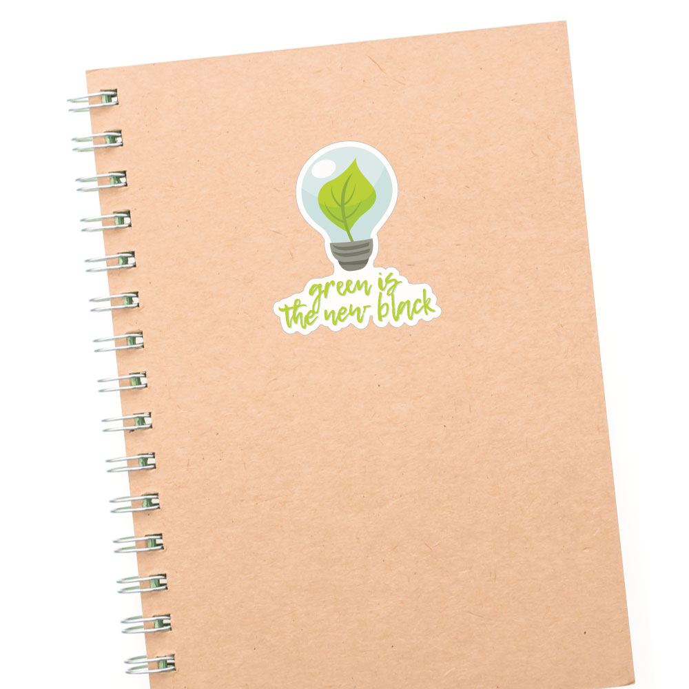 Green Is The New Black Sticker Decal