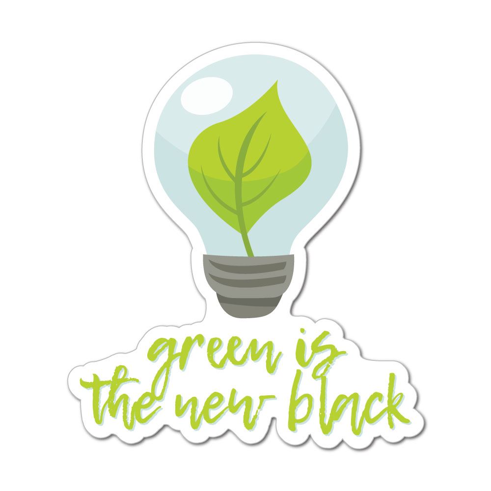 Green Is The New Black Sticker Decal