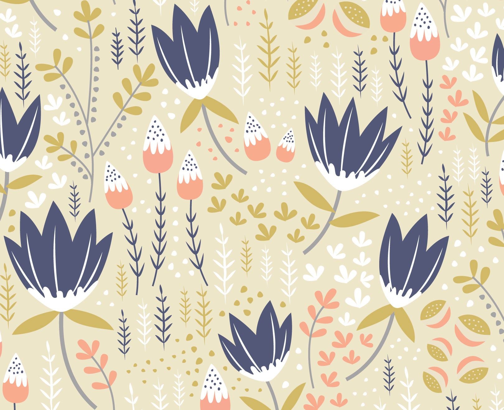 Floral Fields Wallpaper