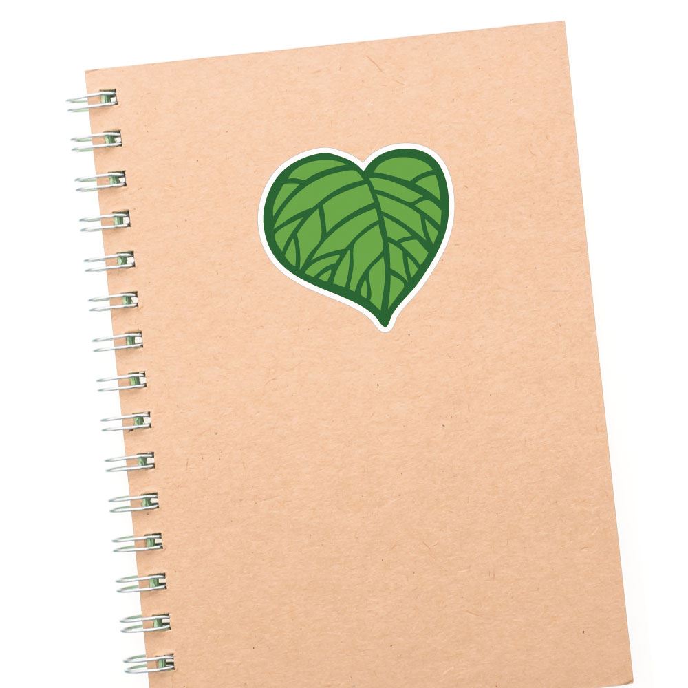 Leaf Heart Sticker Decal