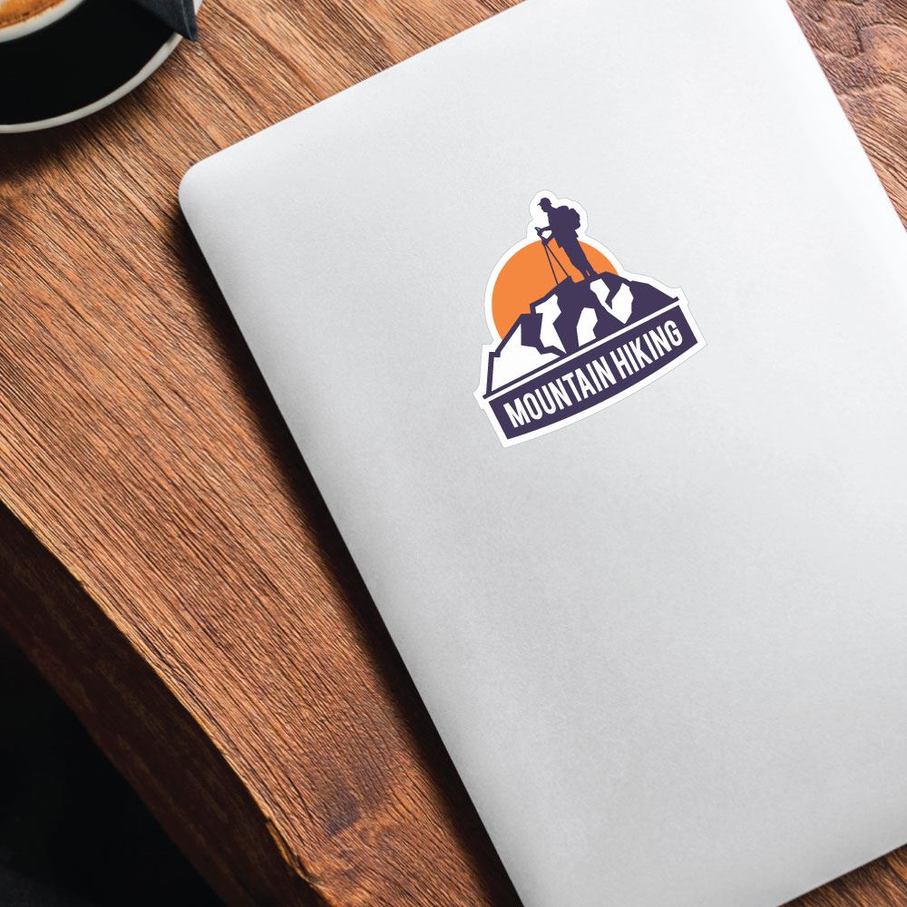 Mountain Hiking Sticker Decal