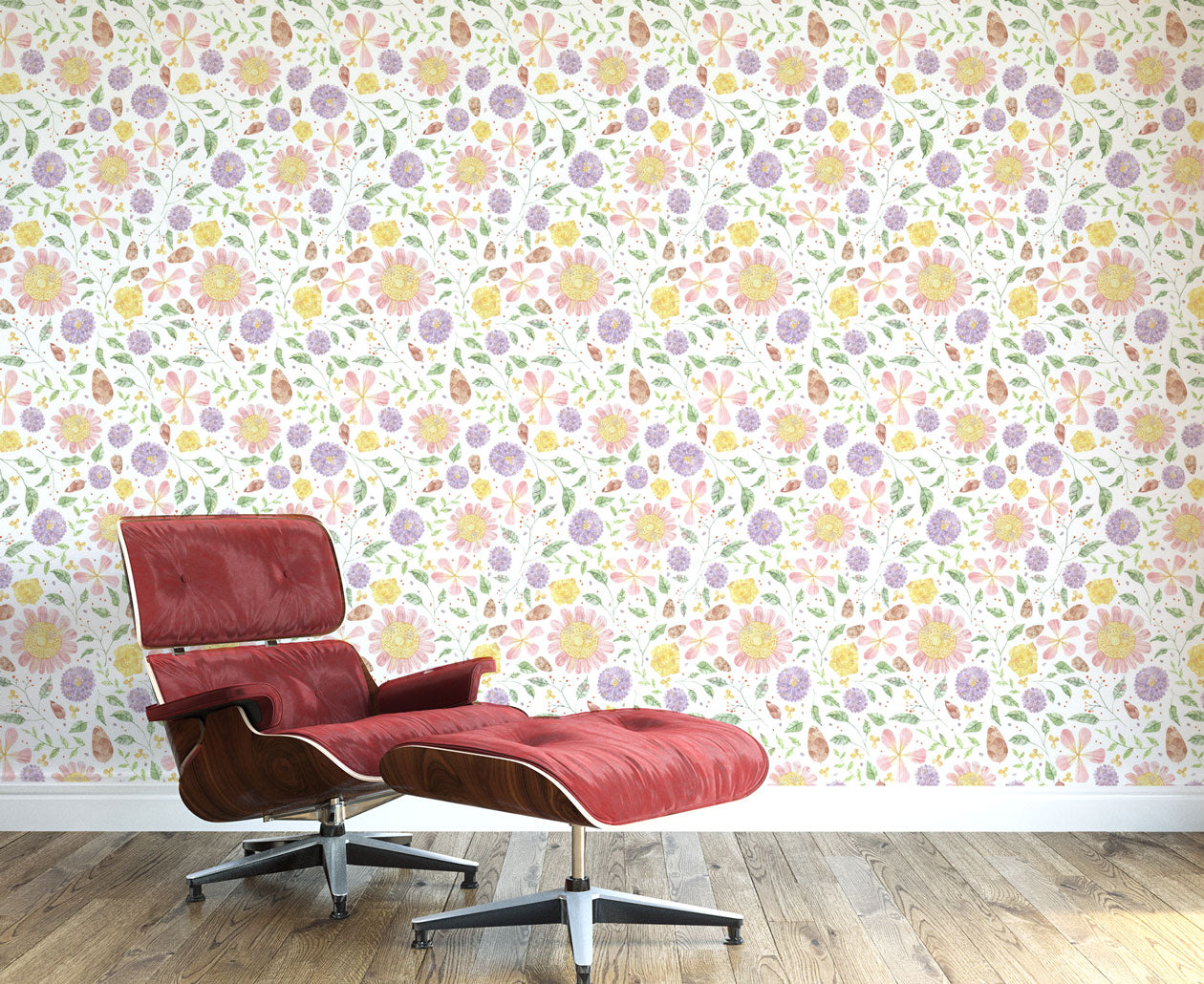 Cecilia Flowers Wall Mural