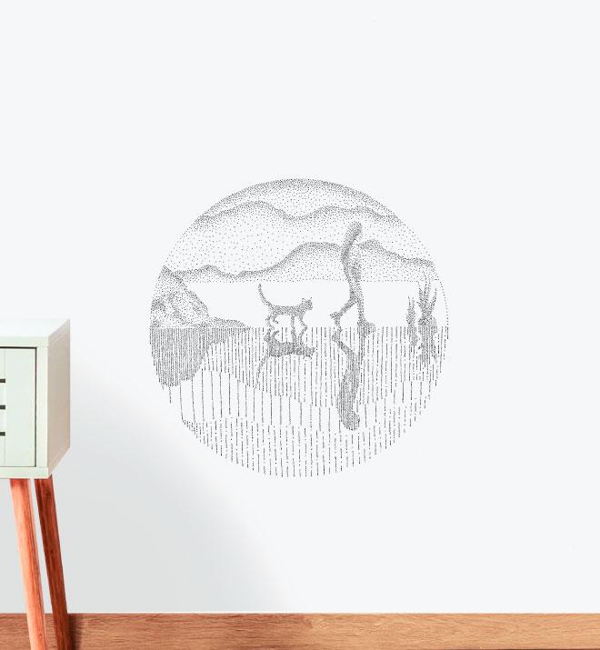 Take Me To The Mountains Wall Sticker
