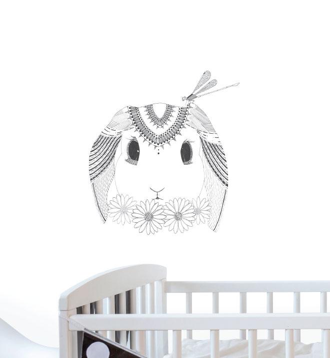 Peaceful Bunny Wall Sticker