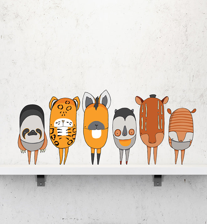 WLF South American Animals Wall Sticker