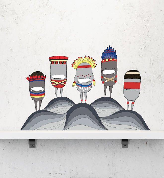 Amazon Indigenous II Wall Sticker