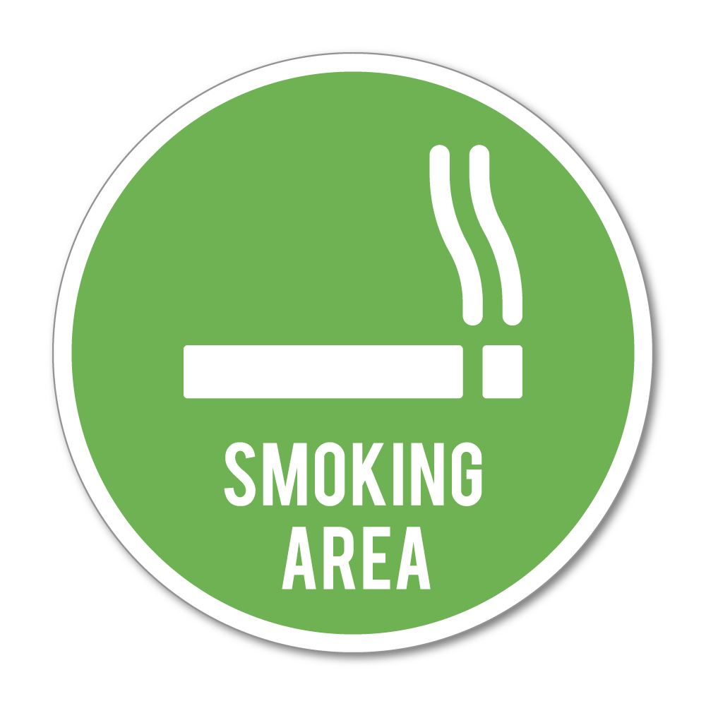 Smoking Area Sticker Decal
