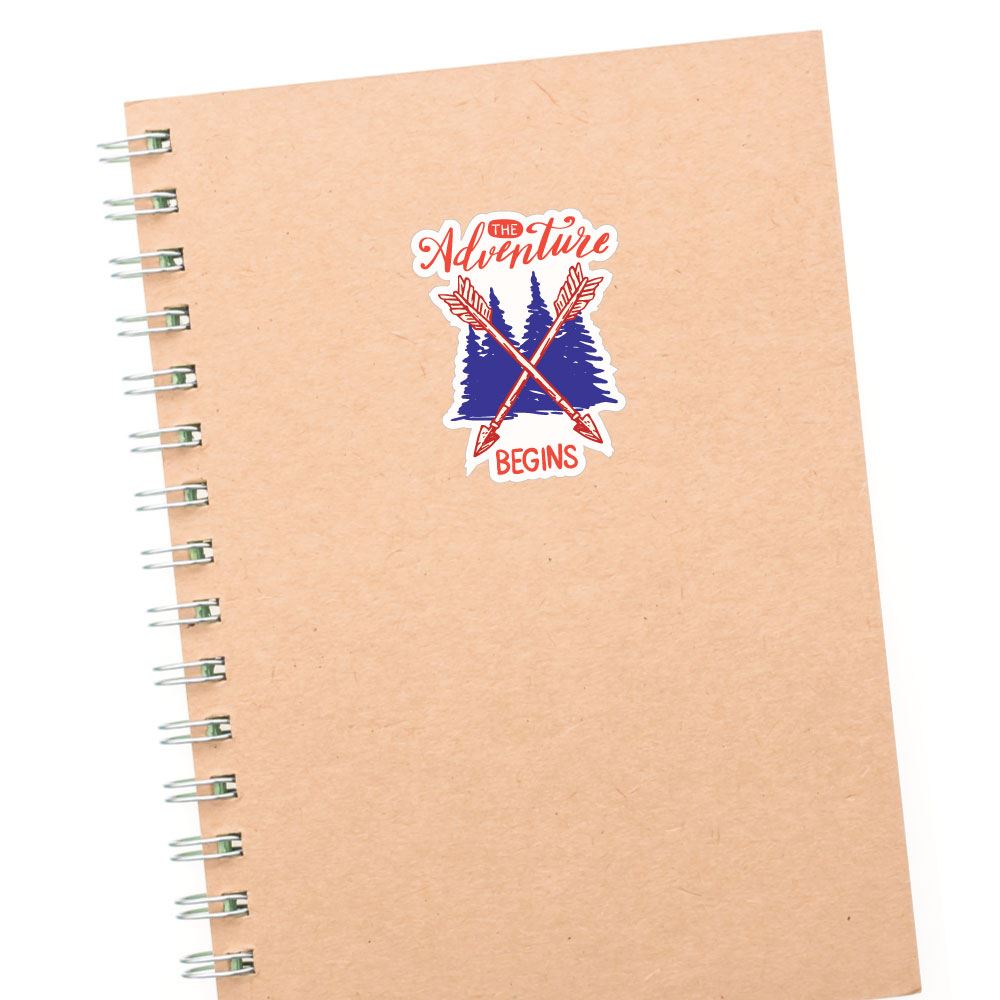 The Adventure Begins Sticker Decal