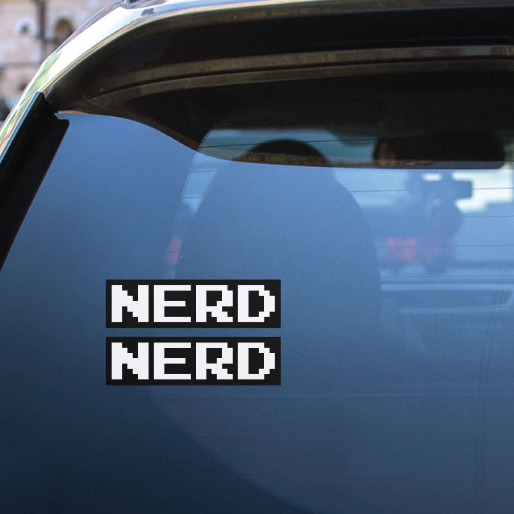 2X Nerd  Sticker Decal