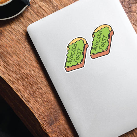 2X Toast With Avocado Sticker Decal