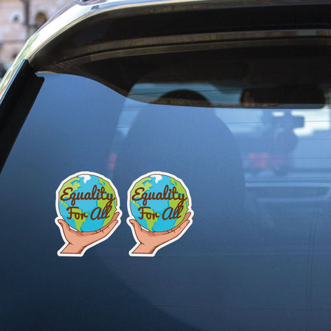 2X Equality For The World Sticker Decal