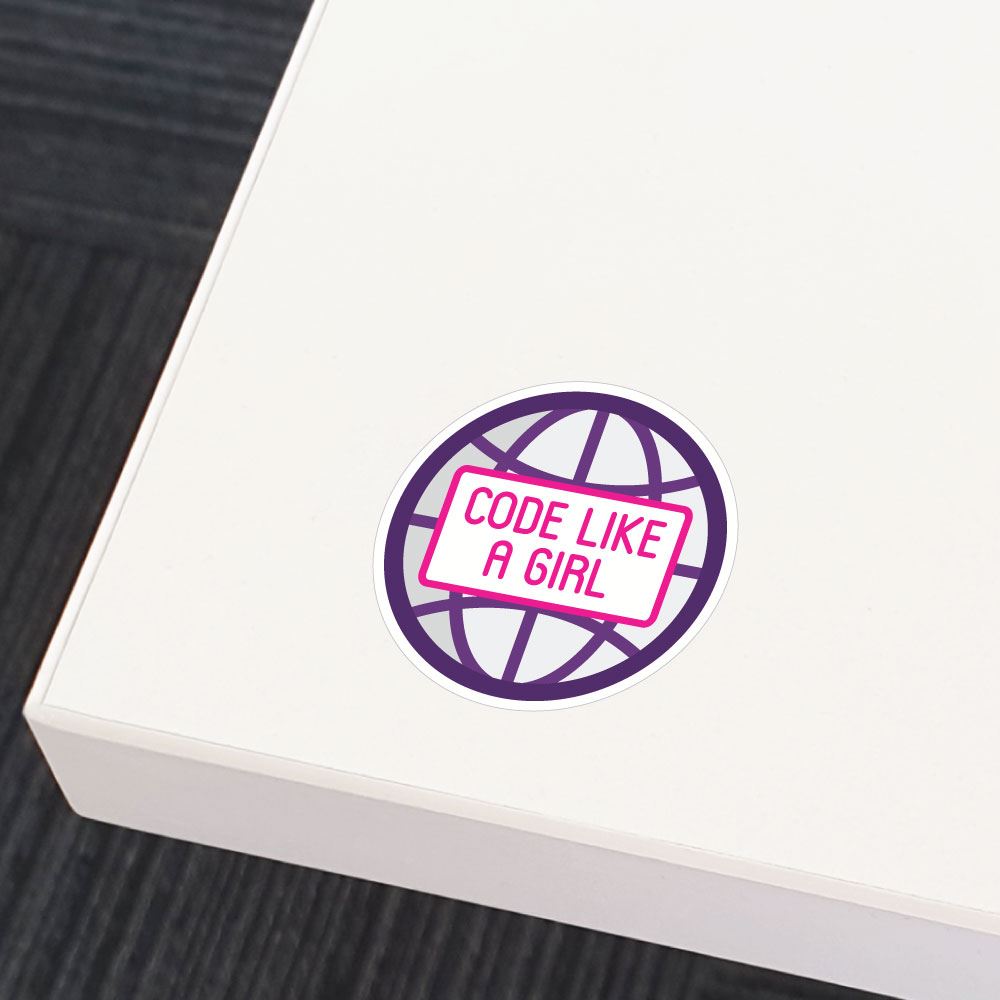 Code Like A Girl Sticker Decal