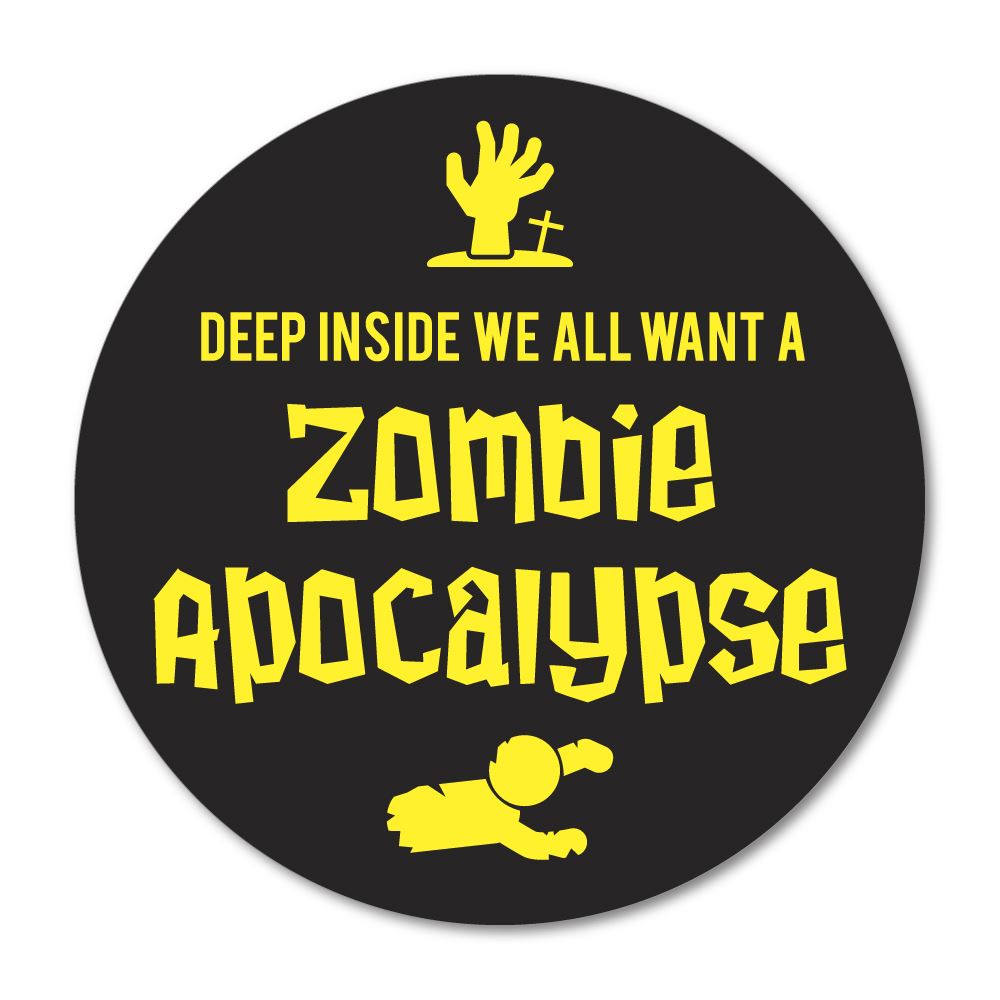 Zombie Apocalypse Sticker Decal