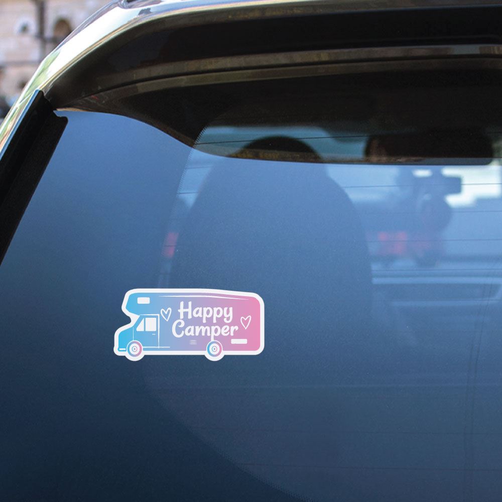 Happy Camper Sticker Decal