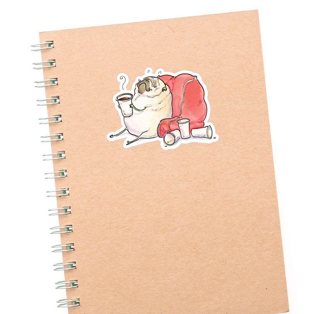 Pure Serenity Pug Sticker Decal