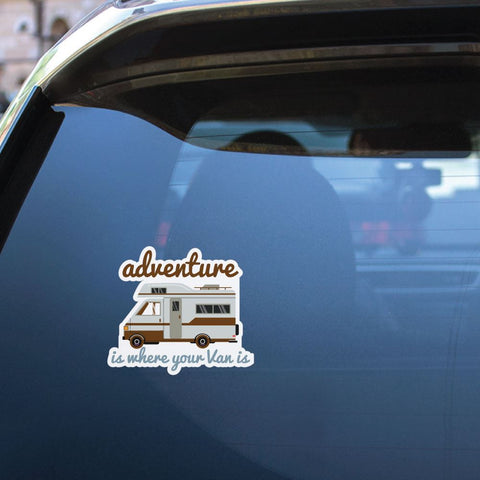 Adventure Is Where Your Van Is Sticker Decal