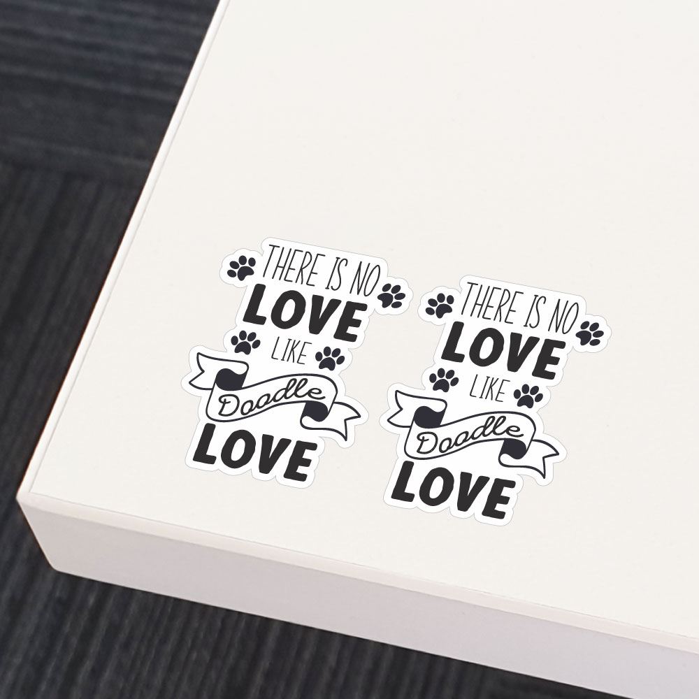 2X Doodle Love Sticker Decal