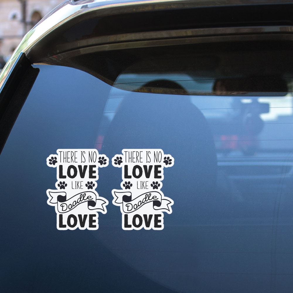 2X Doodle Love Sticker Decal