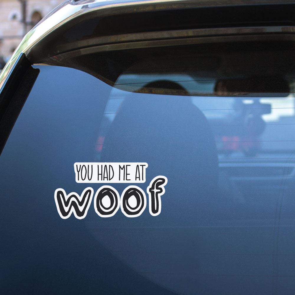 Woof Sticker Decal