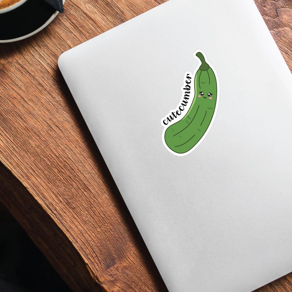 Cute-cumber Sticker Decal