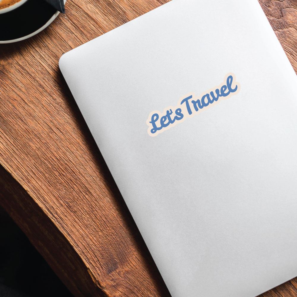 Lets Travel Sticker Decal