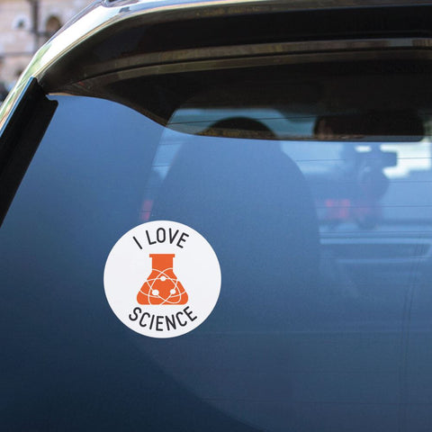 I Love Science Sticker Decal