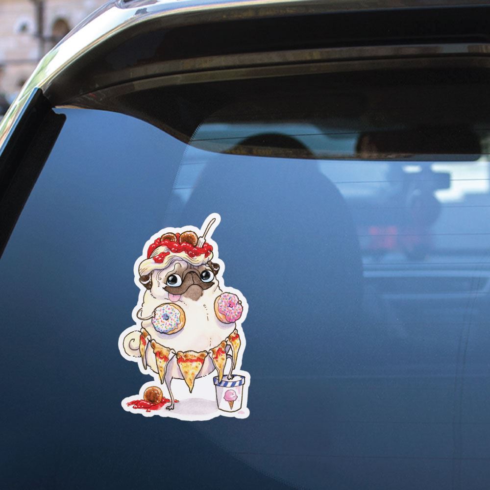 See Something You Like Pug Sticker Decal