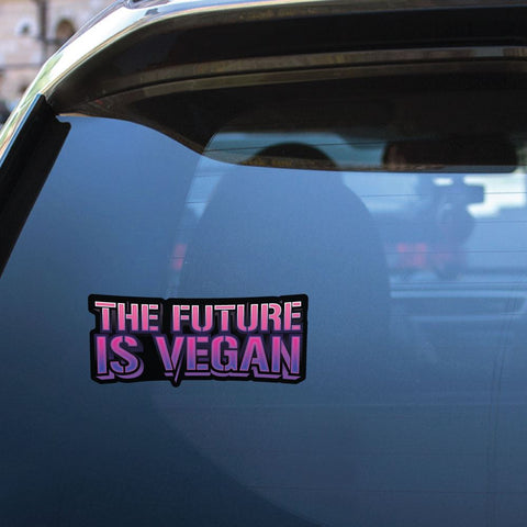 The Future Is Vegan Sticker Decal