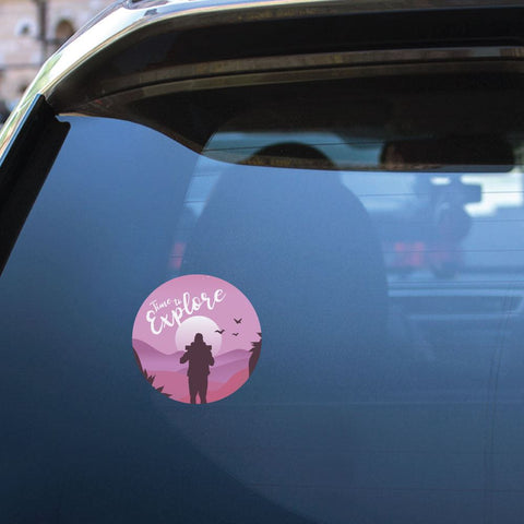 Time To Explore Sticker Decal