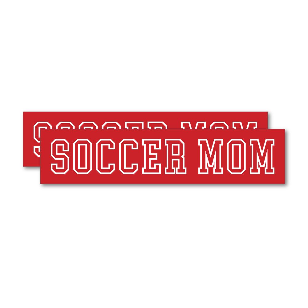 2X Soccer Mom Sticker Decal