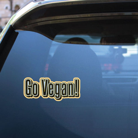 Go Vegan Now Sticker Decal