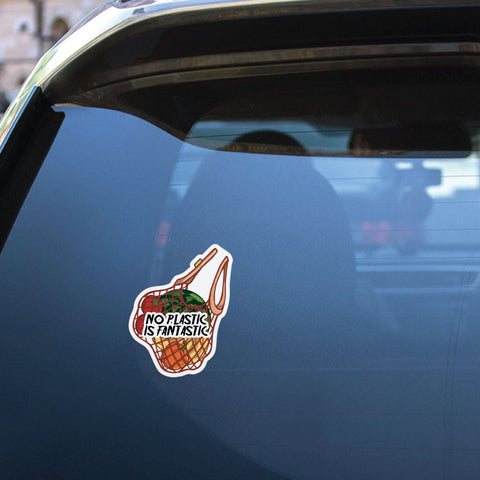 No Plastic Is Fantastic Sticker Decal