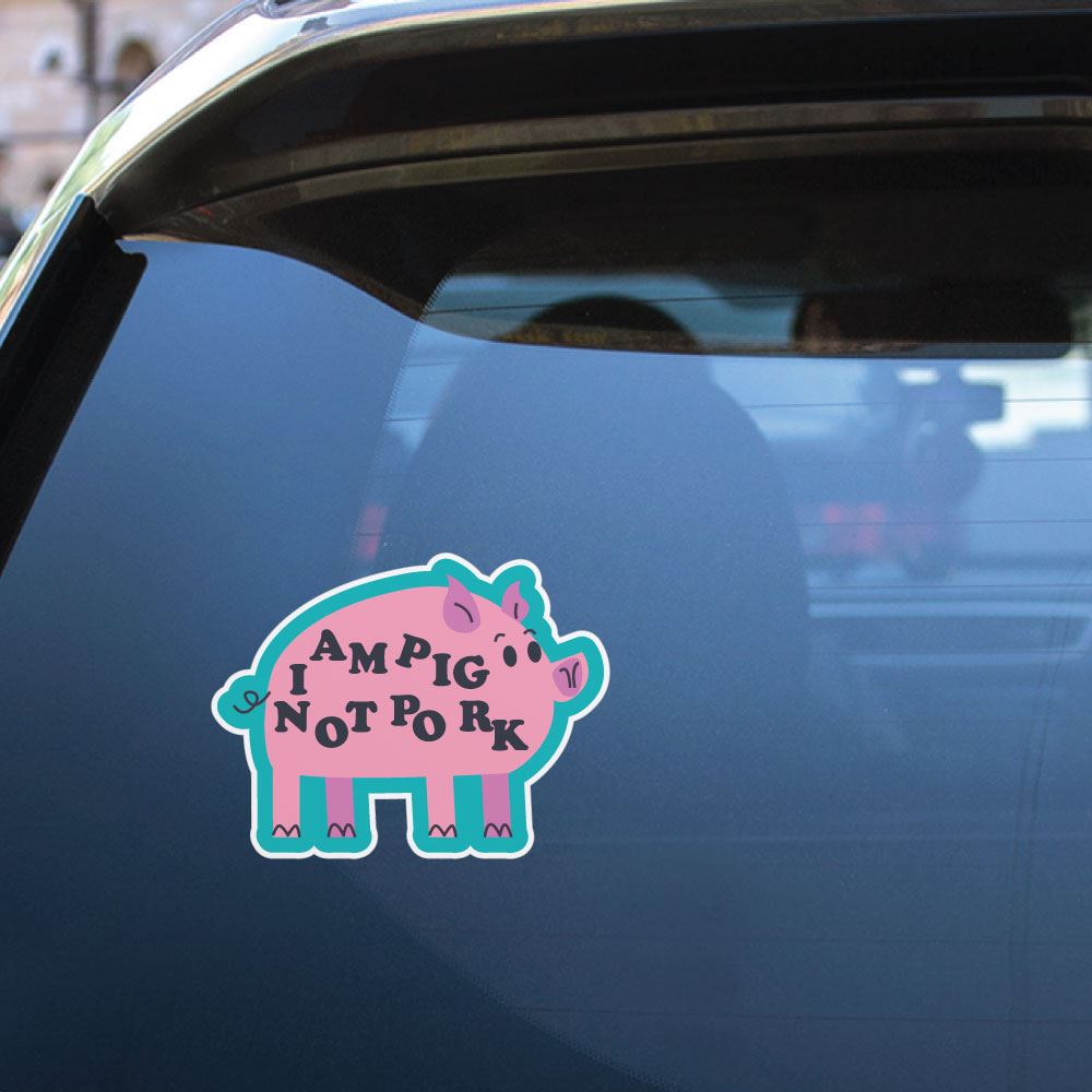 I Am Pig Not Pork Sticker Decal