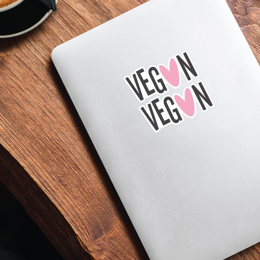 2X Vegan Sticker Decal