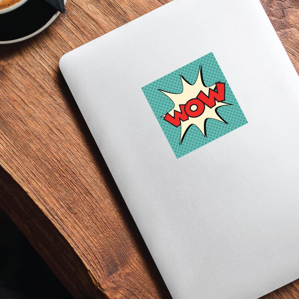 Wow Nice Sticker Wow Sticker Decal | Pop Art Stickers - Little Sticker Boy