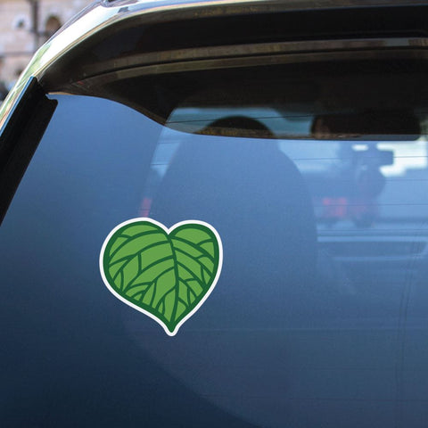 Leaf Heart Sticker Decal