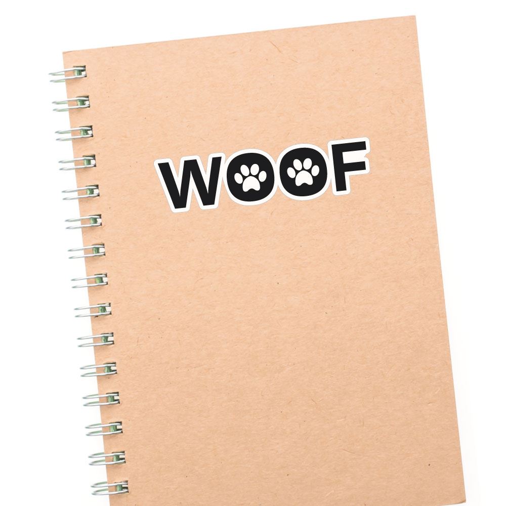 Woof Sticker Decal