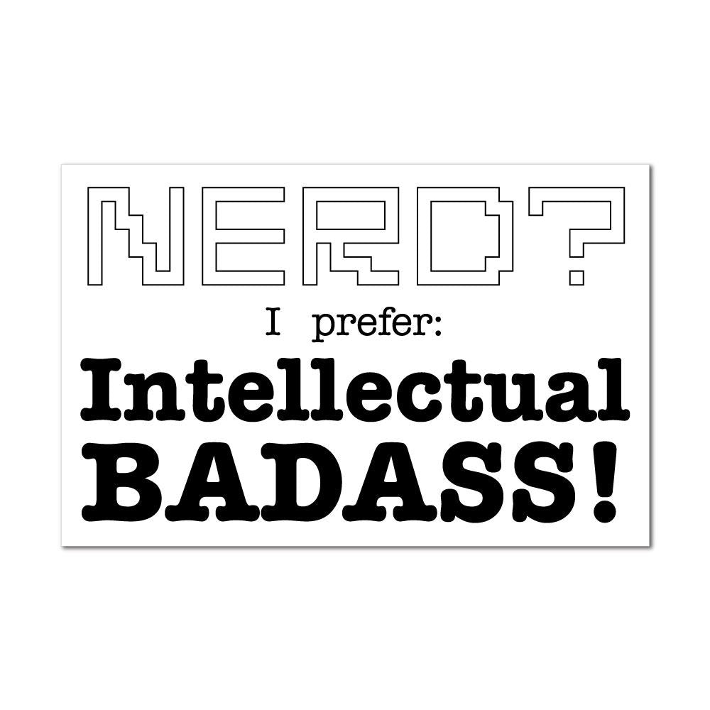 Nerd Sticker Decal | Geek Stickers - Little Sticker Boy