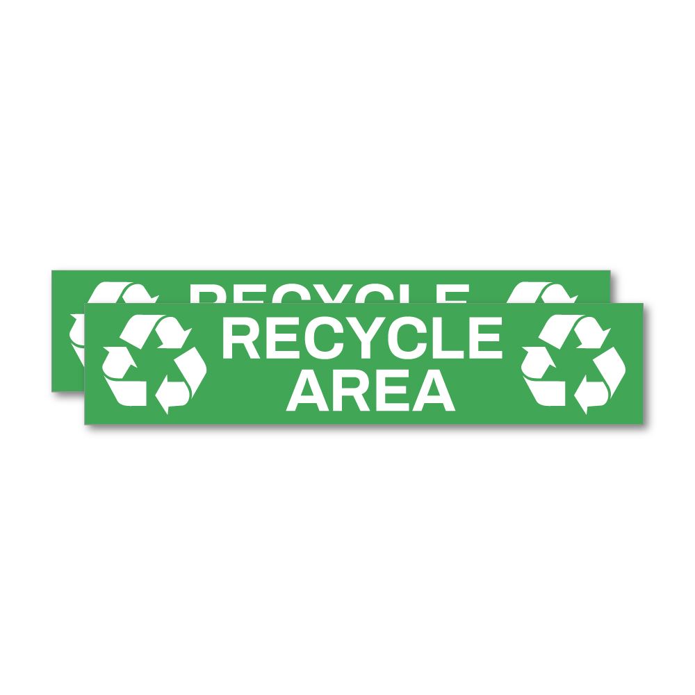 2X Recycle Area Sticker Decal