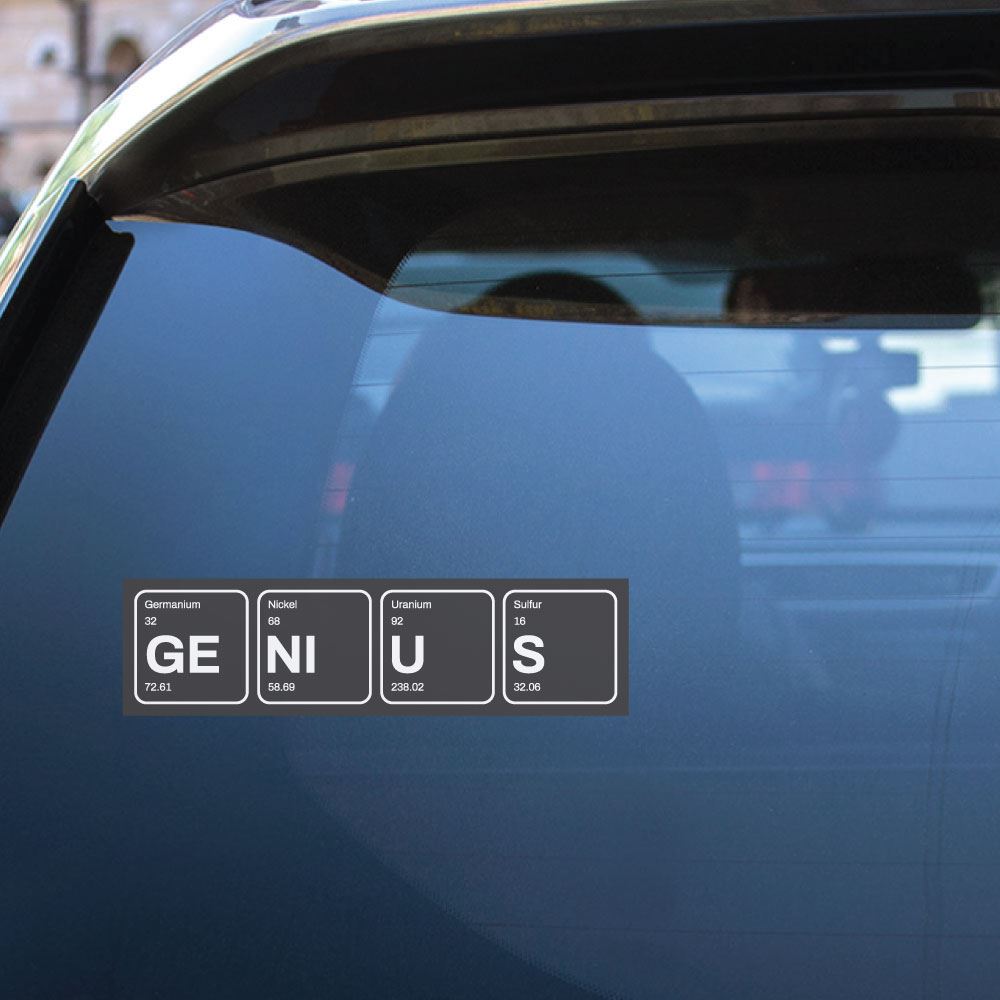 Genius Sticker Decal