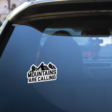 Mountains Are Calling Sticker Decal