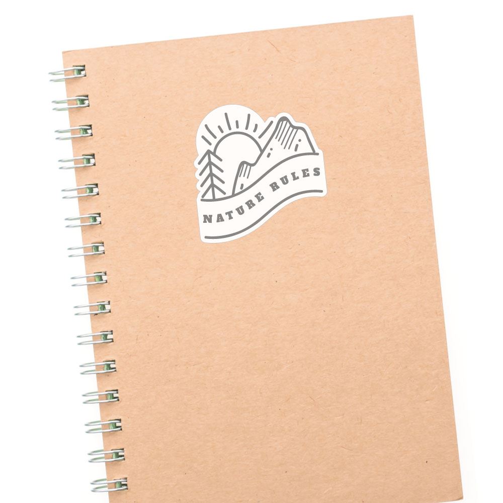 Nature Rules Sticker Decal