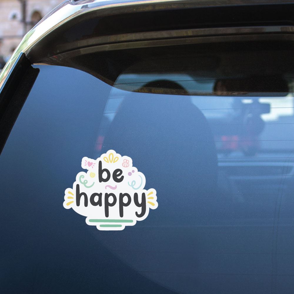 Be Happy Sticker Decal