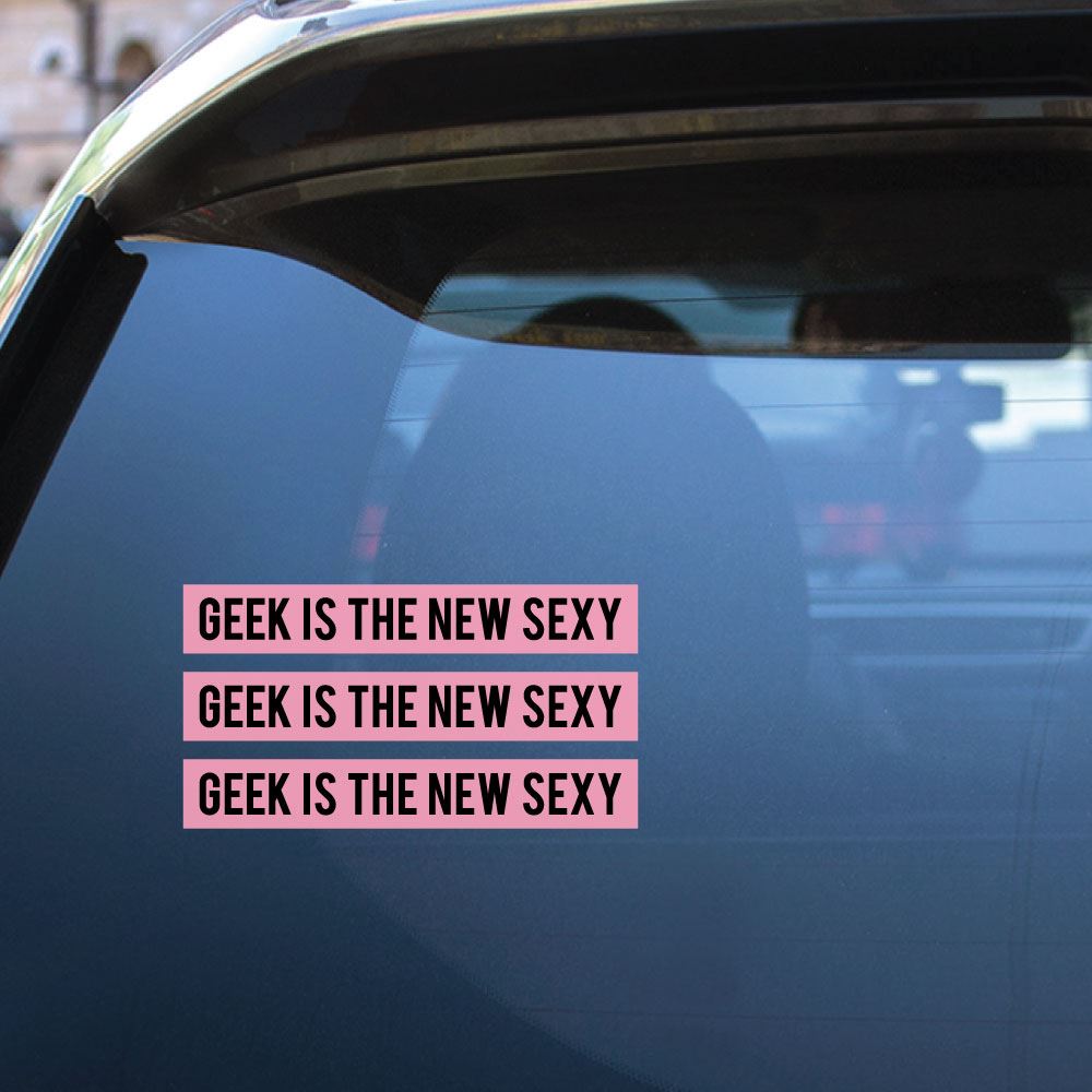 3X Geek Is Sexy Sticker Decal