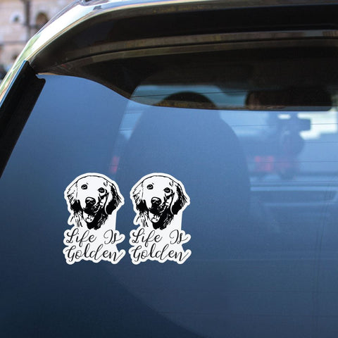 2X Life Is Golden Sticker Decal