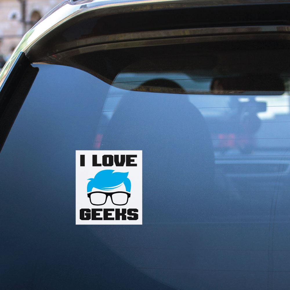 I Love Geeks Sticker Decal