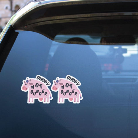 2X Buddy Not Burger Sticker Decal