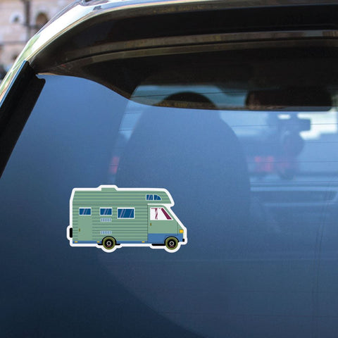 Camping Van Sticker Decal