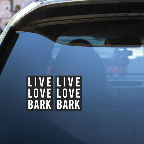 2X Love Bark Sticker Decal